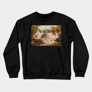 river cascade current Crewneck Sweatshirt